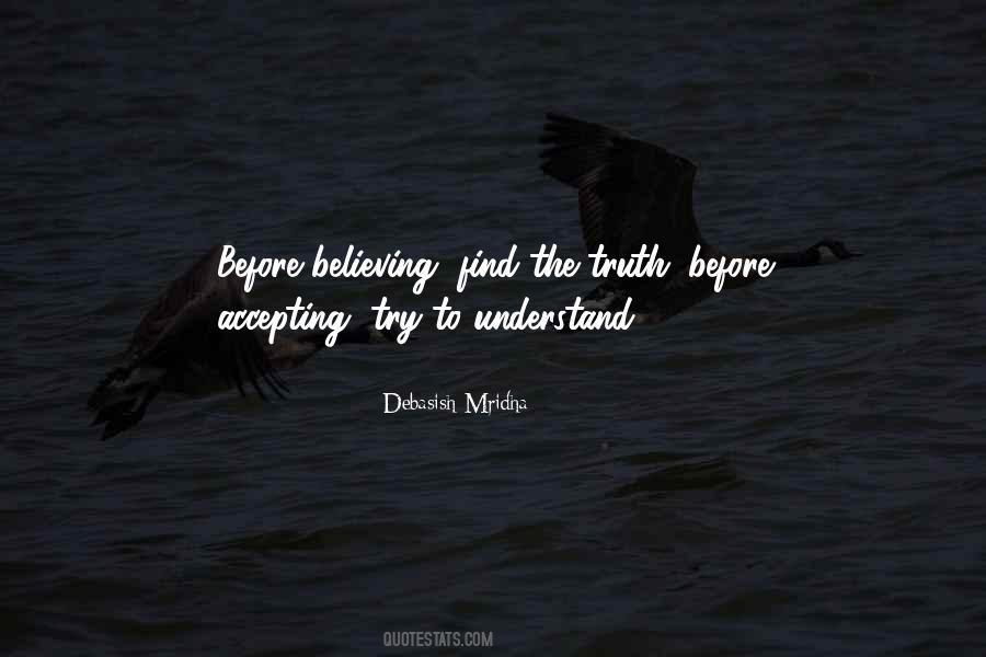 Quotes About Accepting Truth #1255062