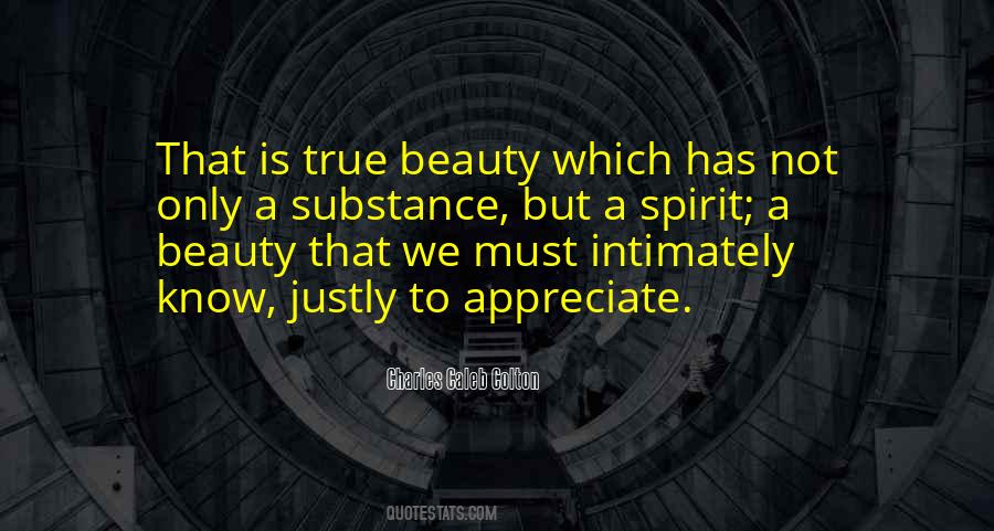 Substance Over Beauty Quotes #93423