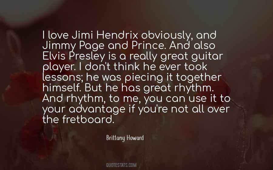 Quotes About Jimi Hendrix #604098