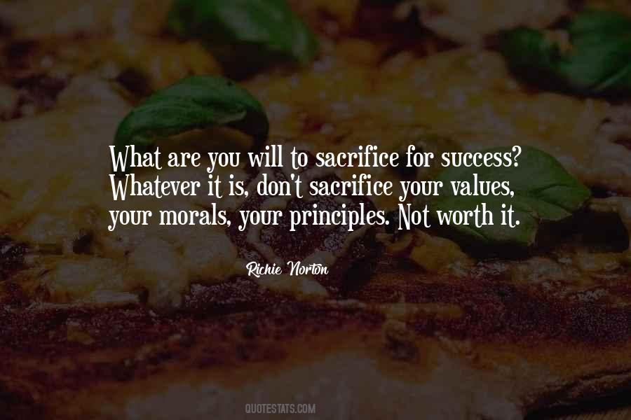 Success Comes Sacrifice Quotes #185744
