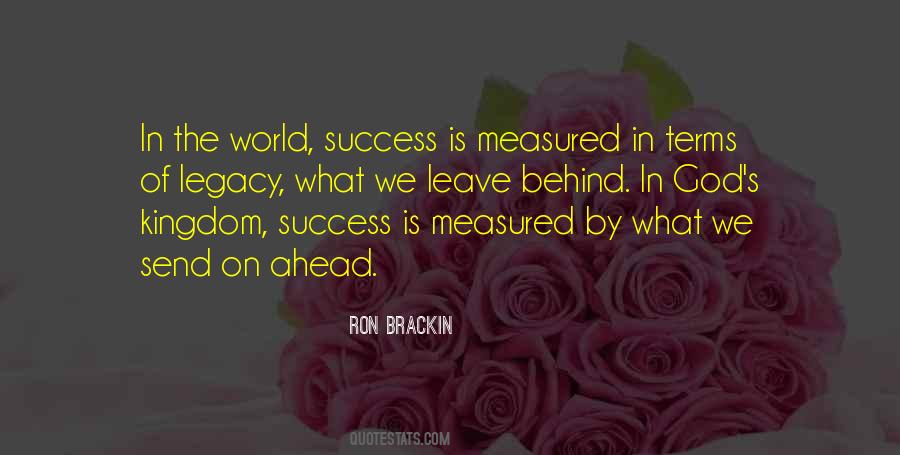 Success Is Measured By Quotes #1024047