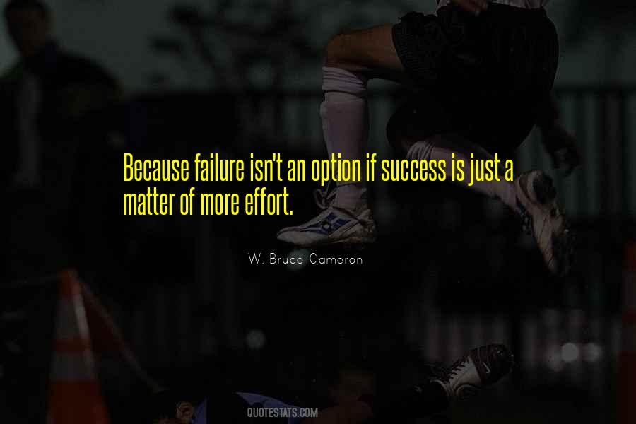 Success Is My Only Option Failure's Not Quotes #69954