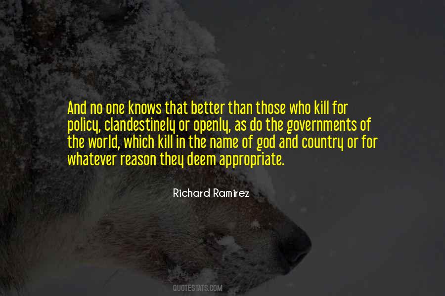 Quotes About Richard Ramirez #821040