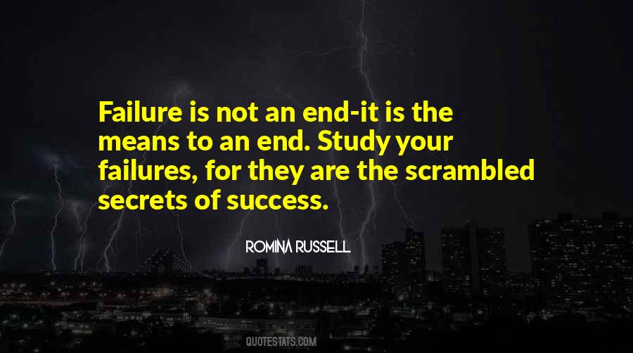 Success Not Failure Quotes #342597