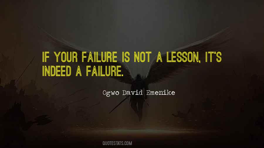 Success Not Failure Quotes #427117