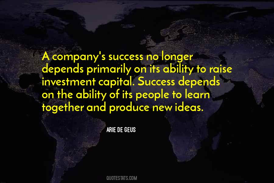 Success Of A Company Quotes #774569