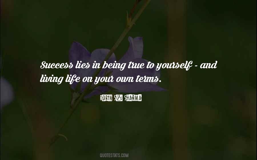 Success On Your Own Quotes #1358606