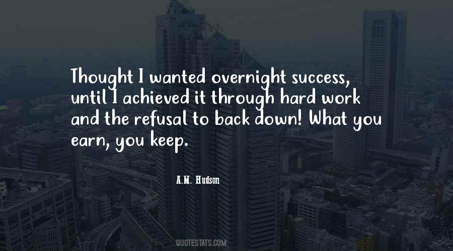 Success Overnight Quotes #1814679