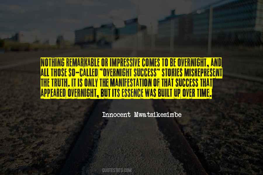 Success Overnight Quotes #1864630