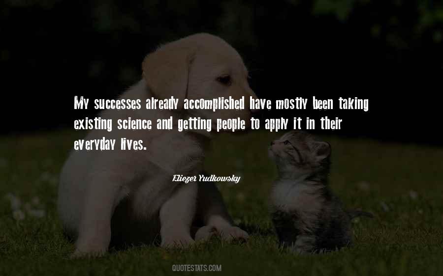 Successes Quotes #1411971