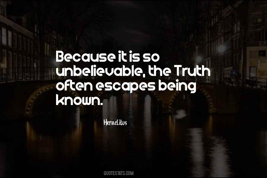 Quotes About Being Known #1353710