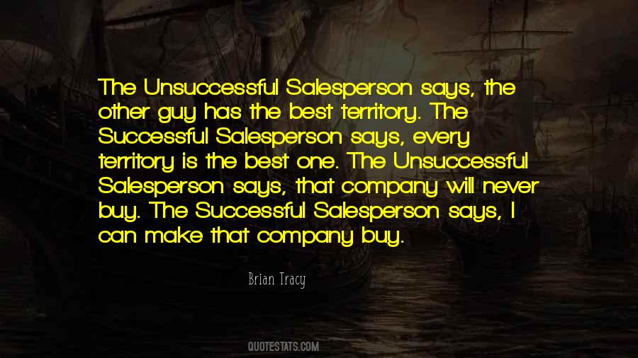 Successful Salesperson Quotes #1405236