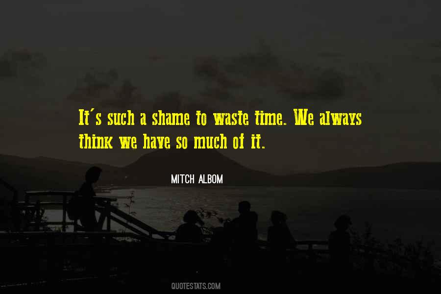 Such A Waste Quotes #23447