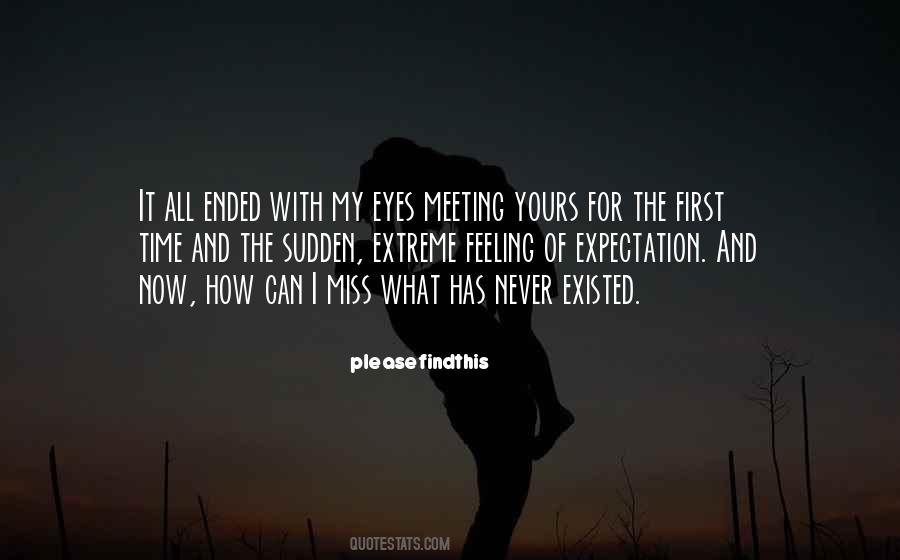 Sudden Meeting Quotes #1548515