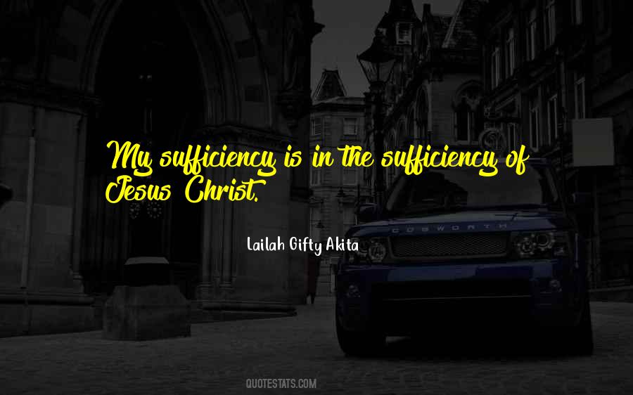 Sufficiency Of Christ Quotes #1784452