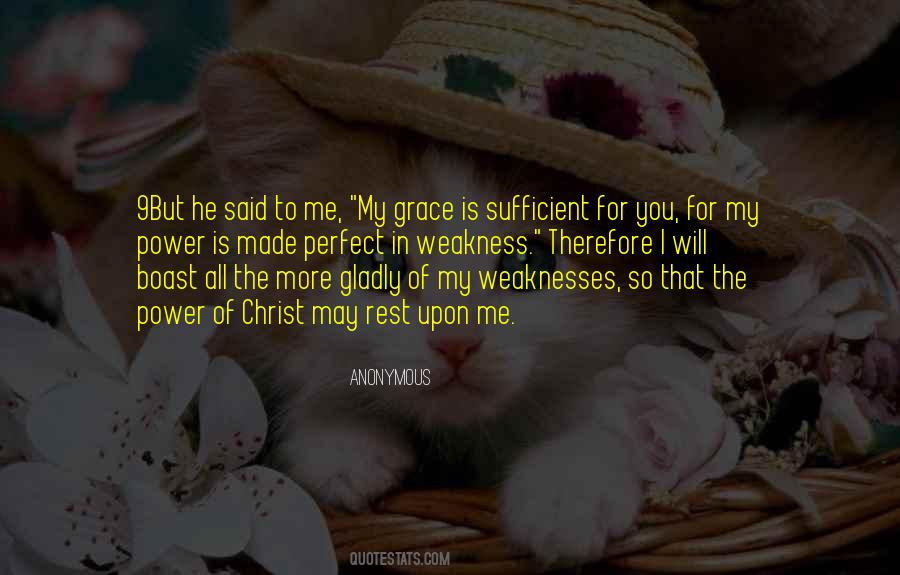 Sufficient Grace Quotes #506730