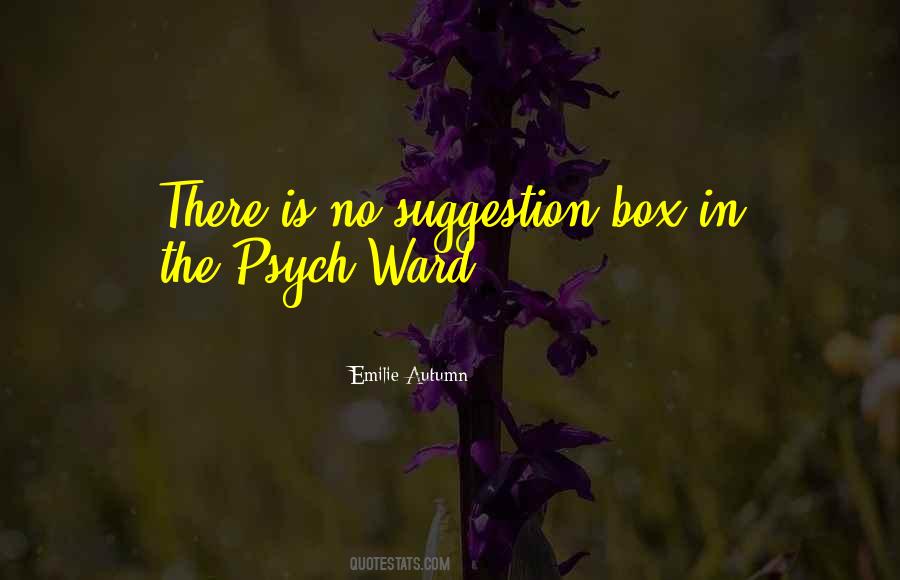 Suggestion Box Quotes #1436038