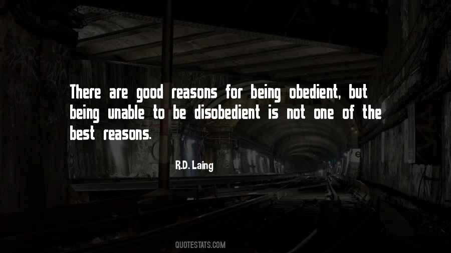 Quotes About Being Obedient #572099