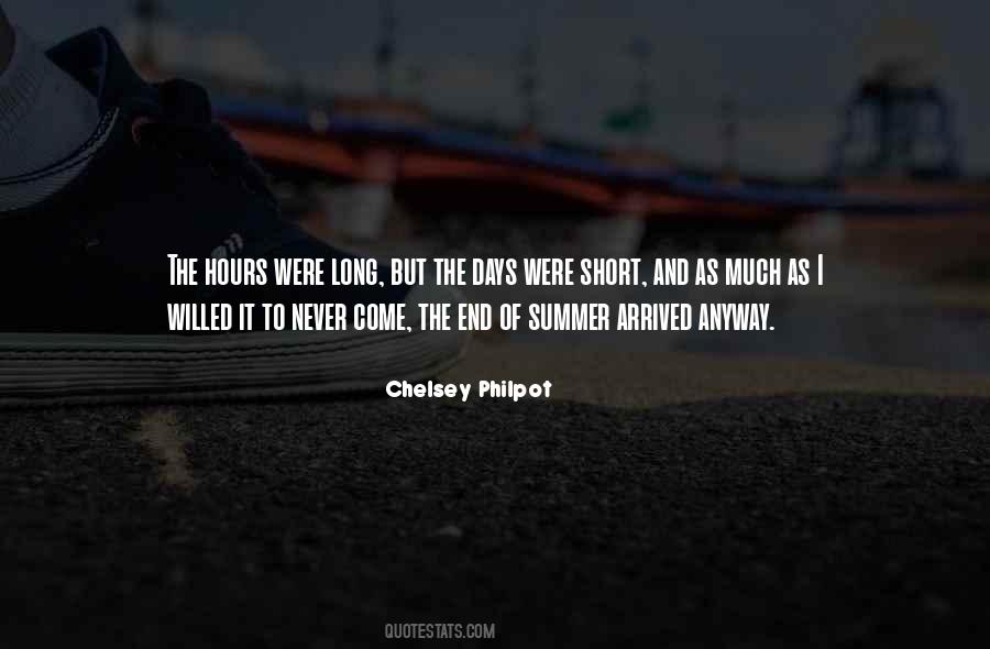 Summer Comes To An End Quotes #137742