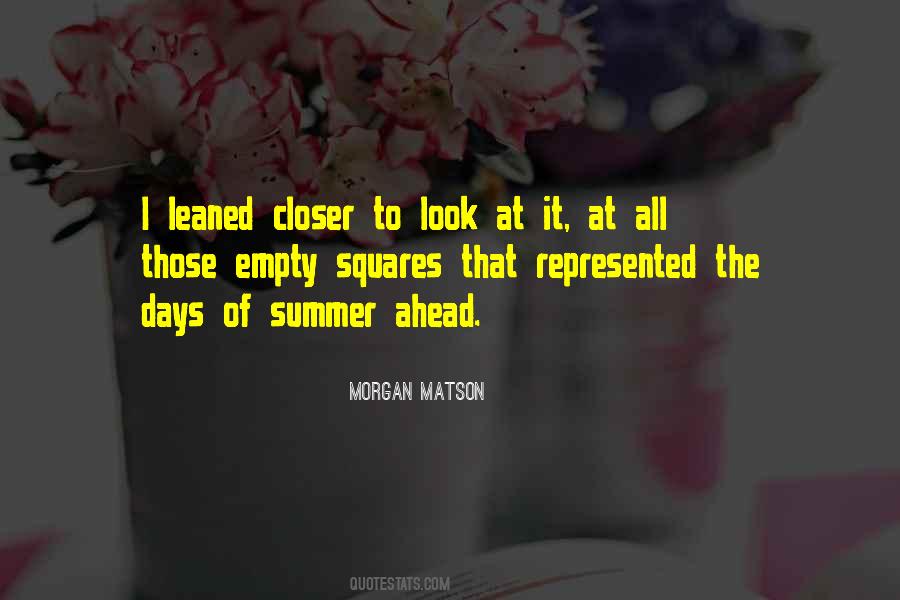Summer Days Quotes #163960