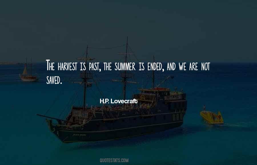 Summer Ended Quotes #1048770