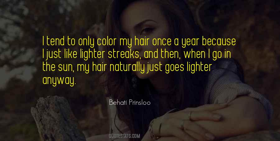 Sun In My Hair Quotes #430802