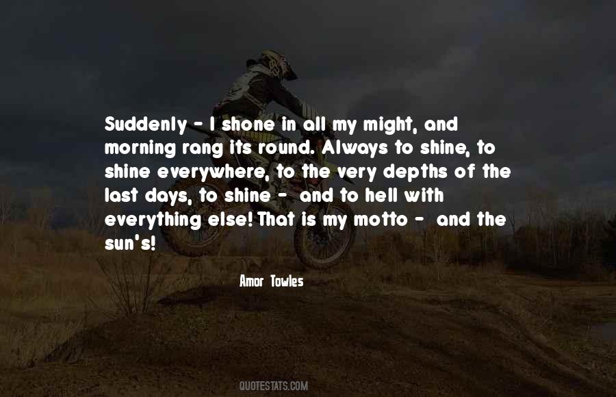 Sun In The Morning Quotes #148296