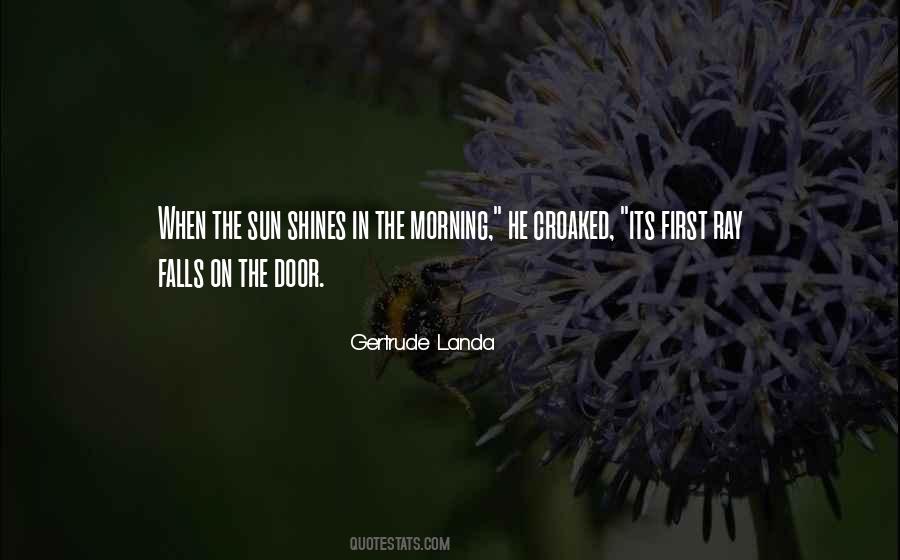 Sun In The Morning Quotes #317428
