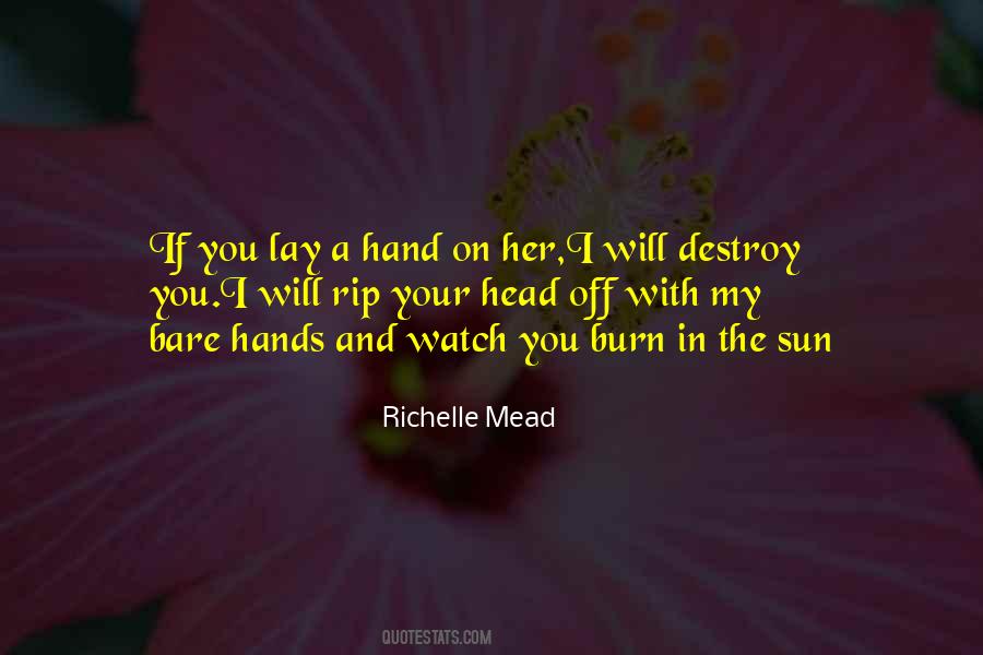 Sun In Your Hands Quotes #1438241