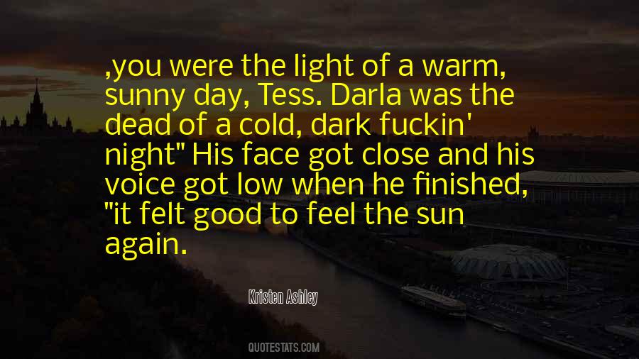 Sun On My Face Quotes #255099