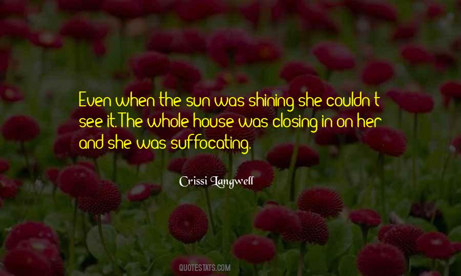 Sun Shining On You Quotes #364191