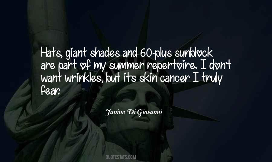 Sunblock Quotes #1093140