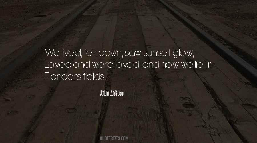 Sunset Glow Quotes #1359078