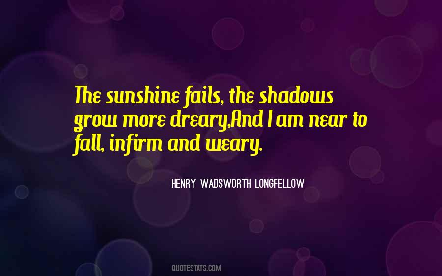 Sunshine And Shadow Quotes #995927