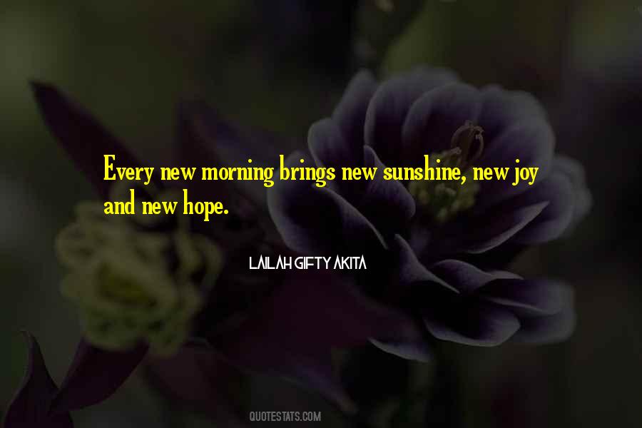 Sunshine In The Morning Quotes #1129788