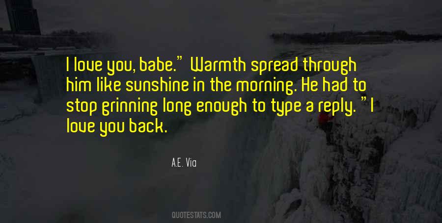 Sunshine In The Morning Quotes #279372