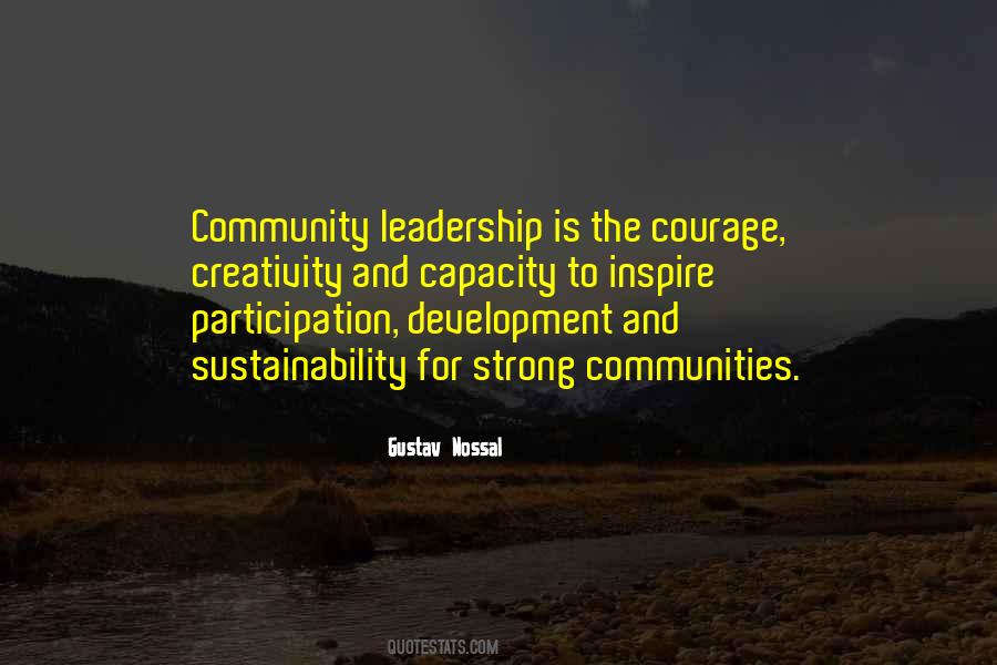 Quotes About Strong Communities #1589055