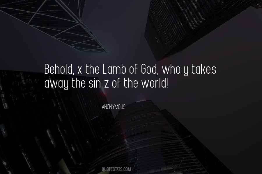 Quotes About Lamb Of God #1698436
