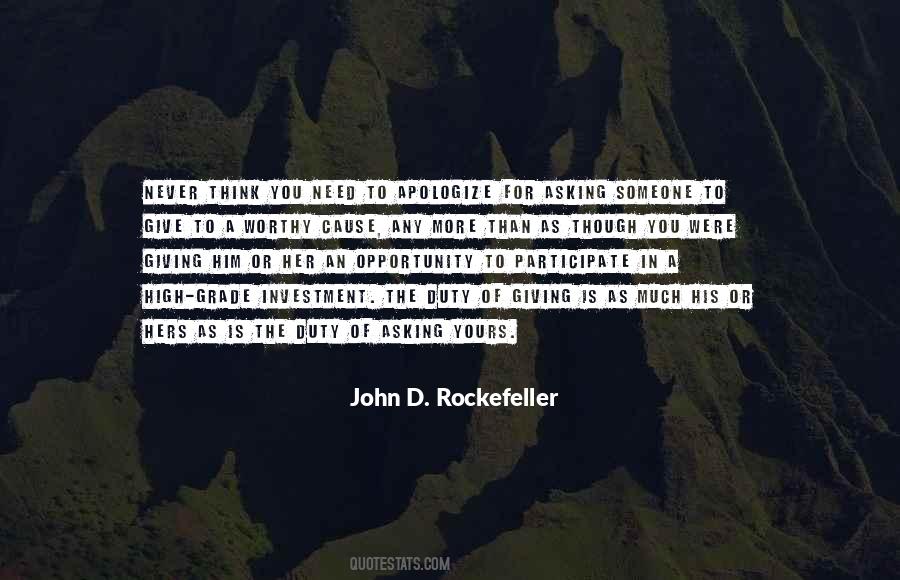 Quotes About John D Rockefeller #1502485