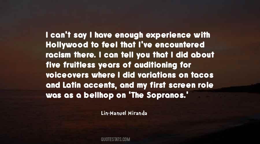 Quotes About Lin Manuel Miranda #1264105