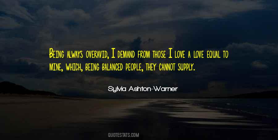 Supply And Demand Love Quotes #1070803