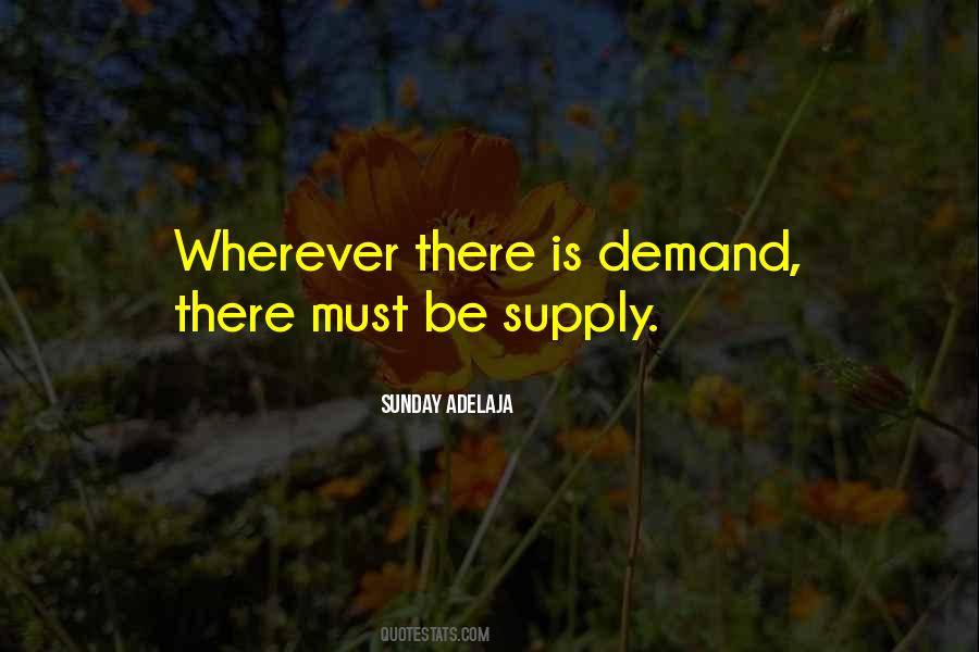 Supply Demand Quotes #37609