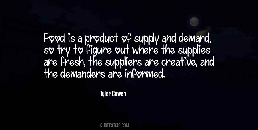 Supply Demand Quotes #897742