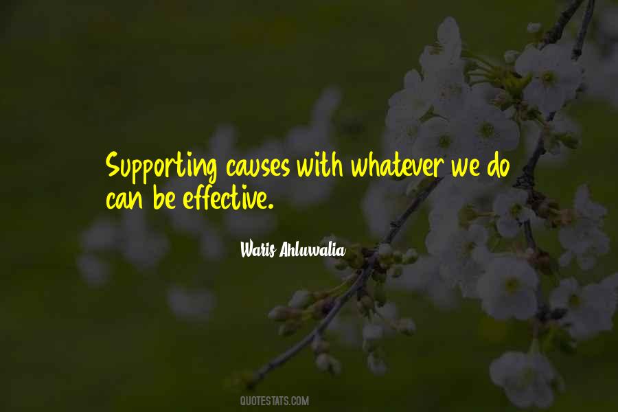 Supporting Causes Quotes #1359658