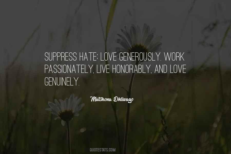Suppress Love Quotes #265138