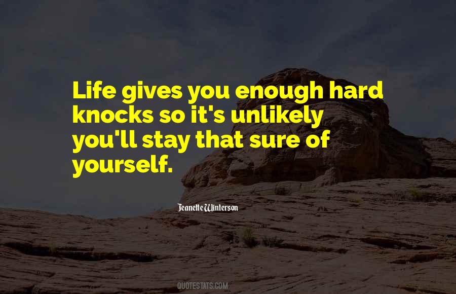 Sure Of Yourself Quotes #480036