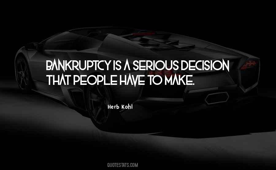 Quotes About Bankruptcy #72328