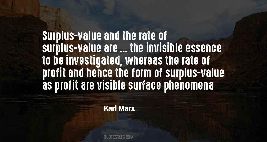Surplus Value Quotes #656985