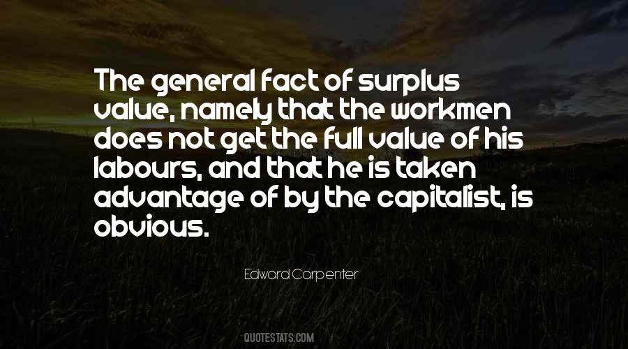 Surplus Value Quotes #853395