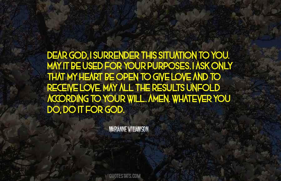 Surrender To God's Will Quotes #1167944